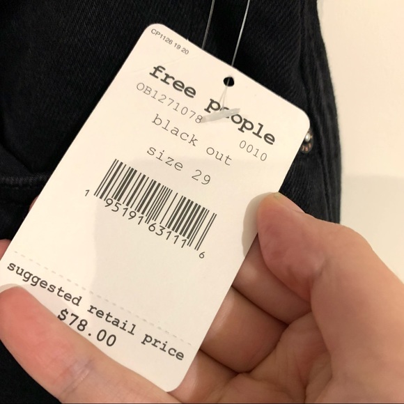 NWT Free People Stove Pipe Straight Leg Jeans - Picture 5 of 6